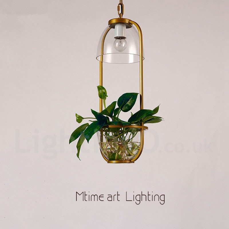 Lampada a sospensione classica in vetro a luce singola