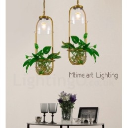 Lampada a sospensione classica in vetro a luce singola