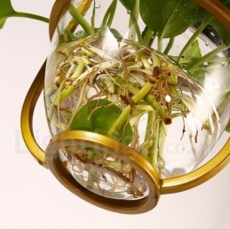 Lampada a sospensione classica in vetro a luce singola