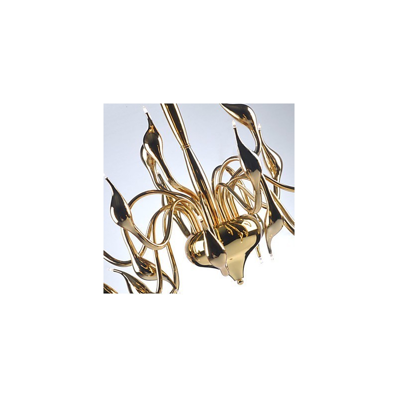 Lampadario moderno 18 luci G4 oro