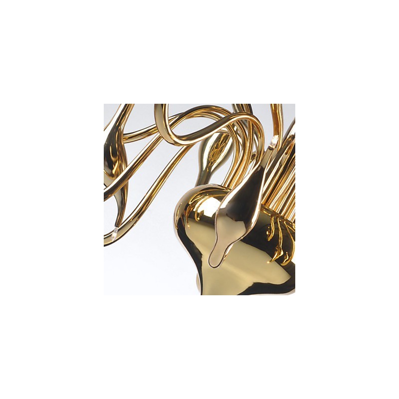 Lampadario moderno 18 luci G4 oro