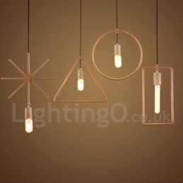 Lampada a sospensione rustica in legno 1 luce