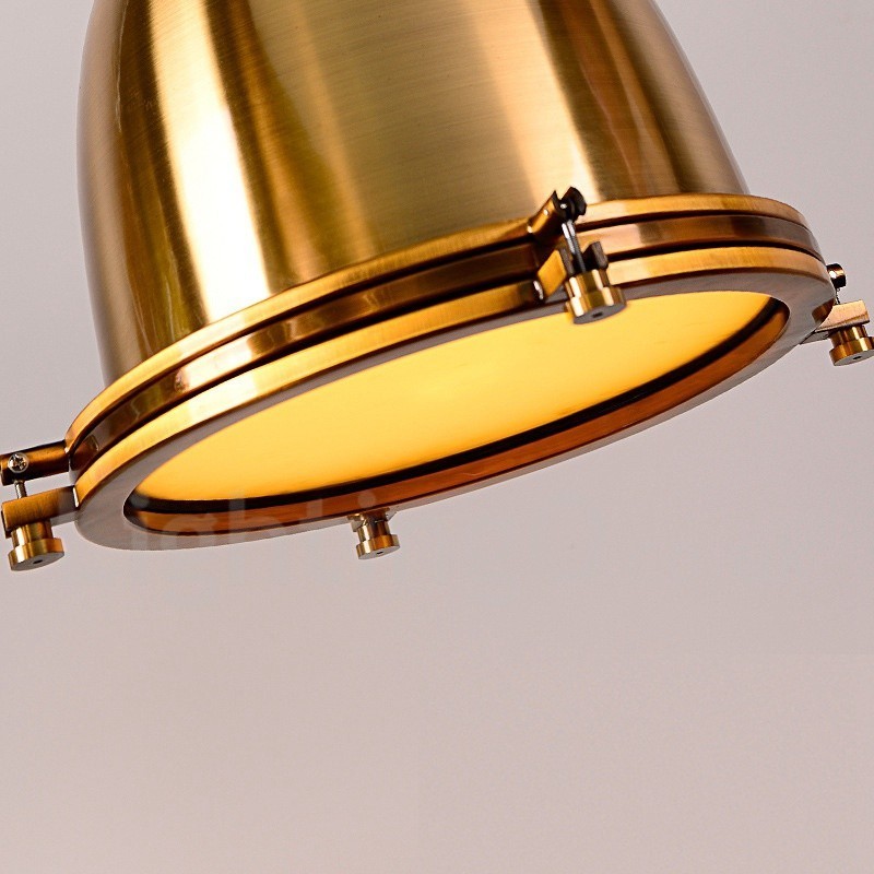 Lampada a sospensione vintage in metallo