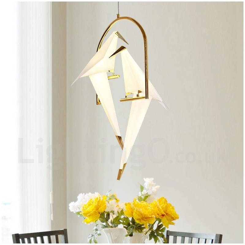 Lampada a sospensione Paper Crane a 2 luci 82x50 cm