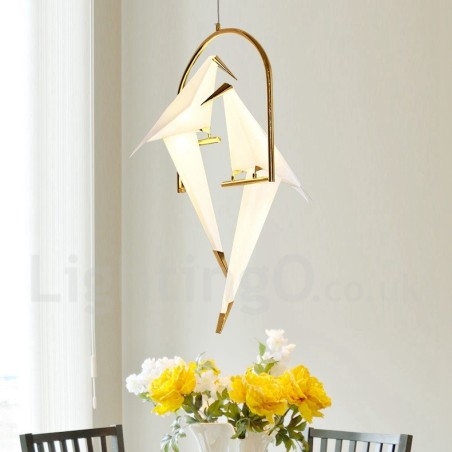 Lampada a sospensione Paper Crane a 2 luci 82x50 cm