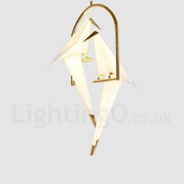Lampada a sospensione Paper Crane a 2 luci 82x50 cm