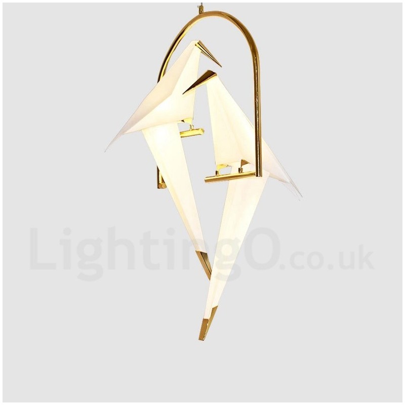 Lampada a sospensione Paper Crane a 2 luci 82x50 cm