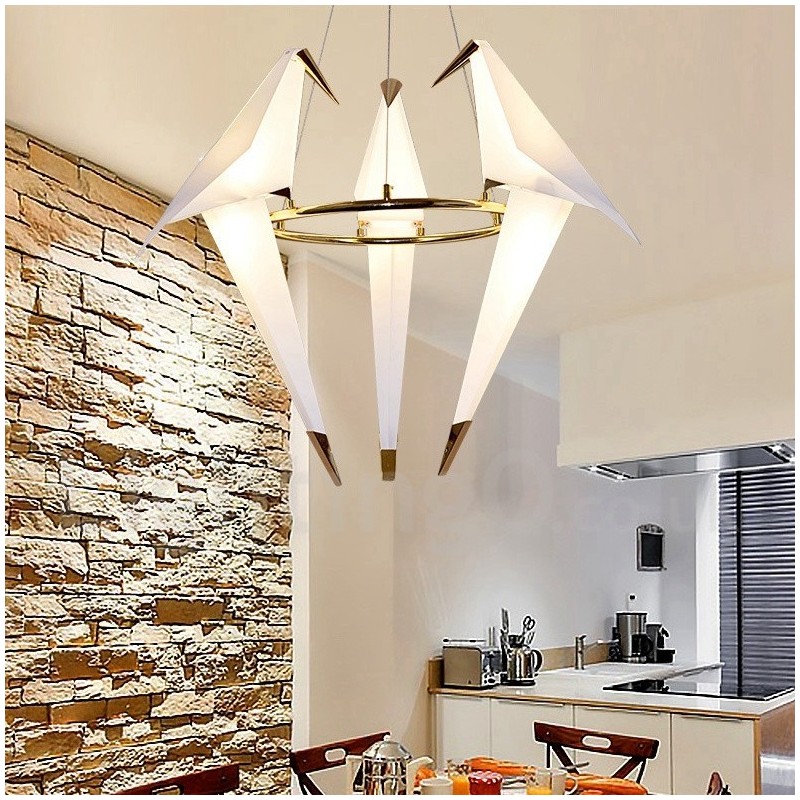 Lampada a sospensione Paper Crane a 3 luci