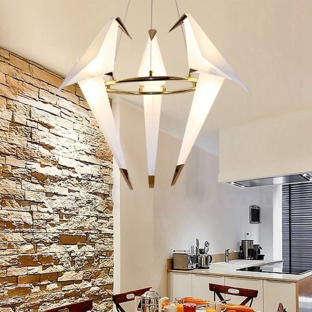 Lampada a sospensione Paper Crane a 3 luci