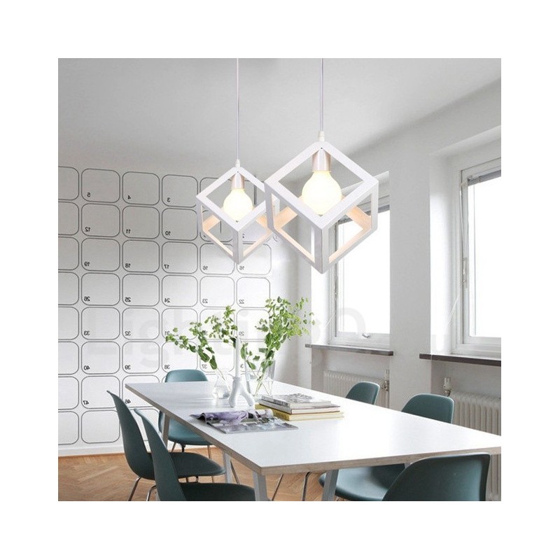 Lampada a sospensione contemporanea multicolore in metallo 1 luce