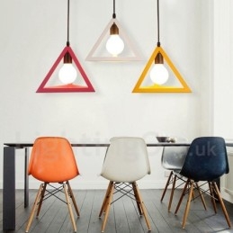 Lampada a sospensione contemporanea multicolore in metallo 1 luce