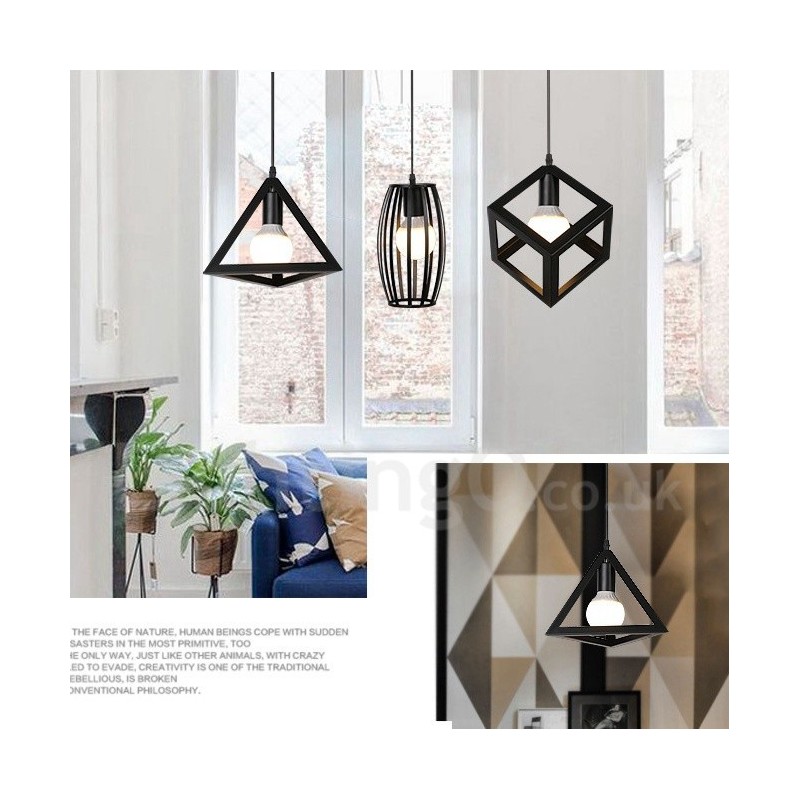 Lampada a sospensione contemporanea multicolore in metallo 1 luce