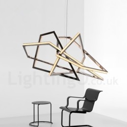 Lampada a sospensione moderna contemporanea in metallo, LED, cavo regolabile 20 cm, 80 cm