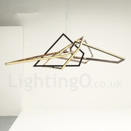 Lampada a sospensione moderna contemporanea in metallo, LED, cavo regolabile 20 cm, 80 cm