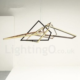 Lampada a sospensione moderna contemporanea in metallo, LED, cavo regolabile 20 cm, 80 cm