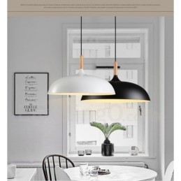 Lampada a sospensione moderna e contemporanea in metallo a 1 luce per camera da letto