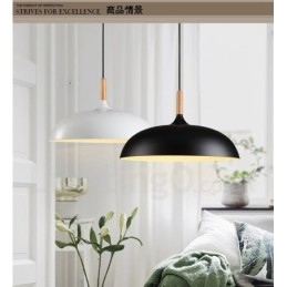 Lampada a sospensione moderna e contemporanea in metallo a 1 luce per camera da letto