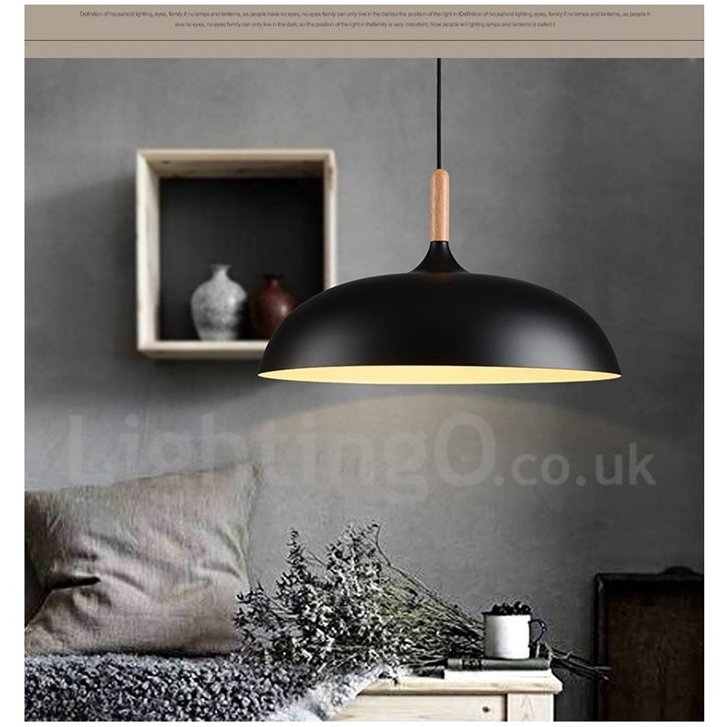Lampada a sospensione moderna e contemporanea in metallo a 1 luce per camera da letto