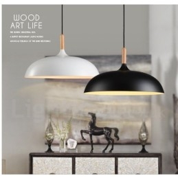 Lampada a sospensione moderna e contemporanea in metallo a 1 luce per camera da letto