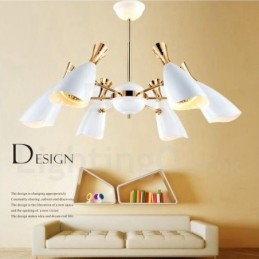 Lampadario moderno contemporaneo 6 luci in metallo