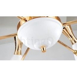 Lampadario moderno contemporaneo 6 luci in metallo