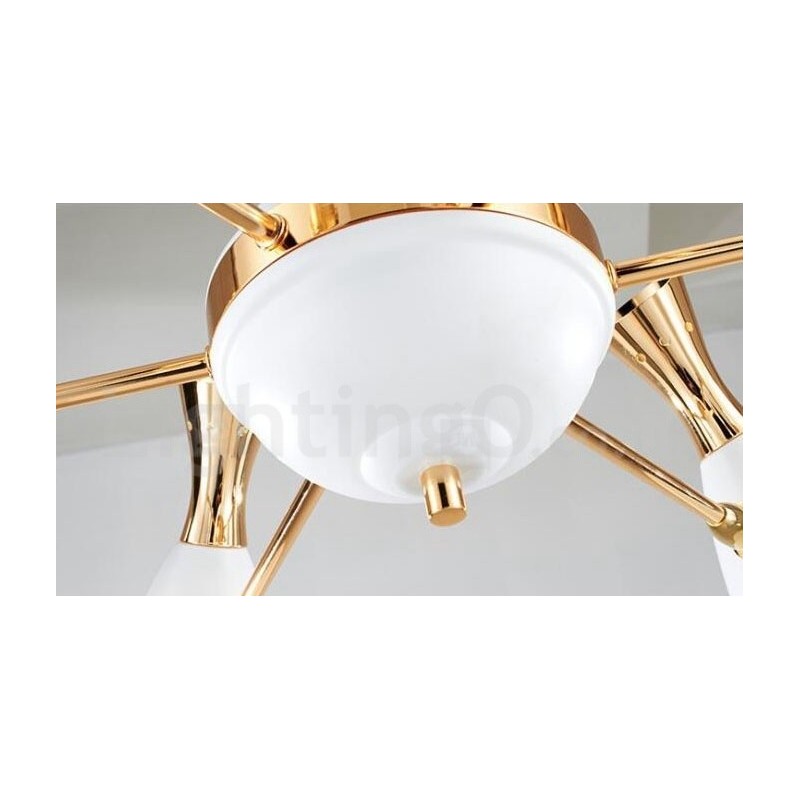 Lampadario moderno contemporaneo 6 luci in metallo