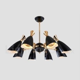 Lampadario moderno contemporaneo a 8 luci 90x50 cm
