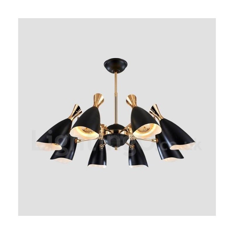 Lampadario moderno contemporaneo a 8 luci 90x50 cm