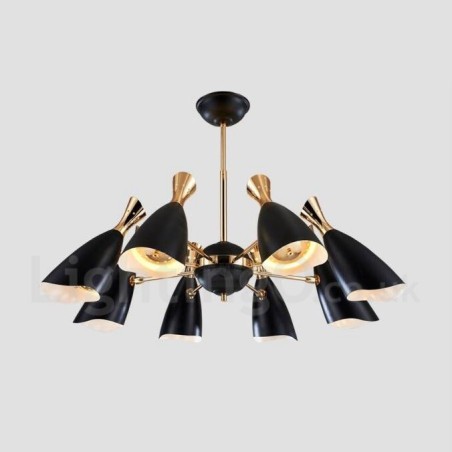 Lampadario moderno contemporaneo a 8 luci 90x50 cm