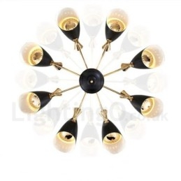 Lampadario moderno contemporaneo a 8 luci 90x50 cm
