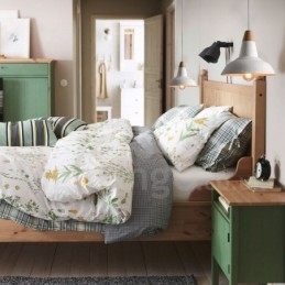 Lampada a sospensione moderna in legno e cemento 1 luce