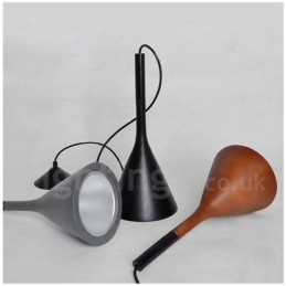 Lampada a sospensione vintage in cemento e resina 1 luce