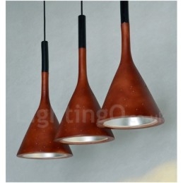 Lampada a sospensione vintage in cemento e resina 1 luce