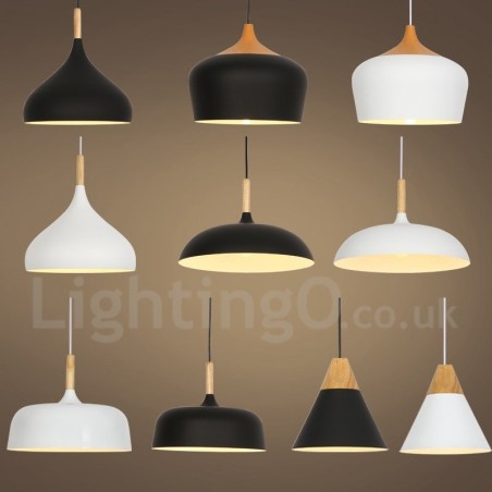 Lampada a sospensione moderna contemporanea in metallo 1 luce