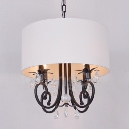 Lampada a sospensione rustica in metallo a tamburo, 3 lampadine, Ø 500 mm