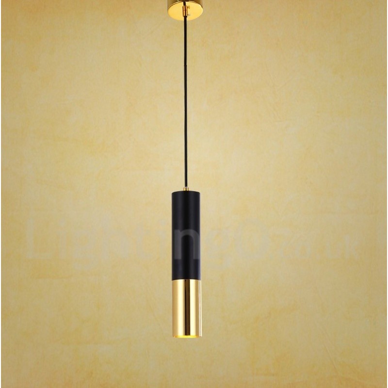 Lampada a sospensione contemporanea 1 luce LED metallo 40 x 9 cm