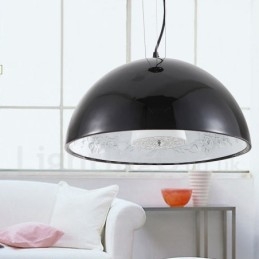 Lampada a sospensione rustica nera Lodge a 1 luce