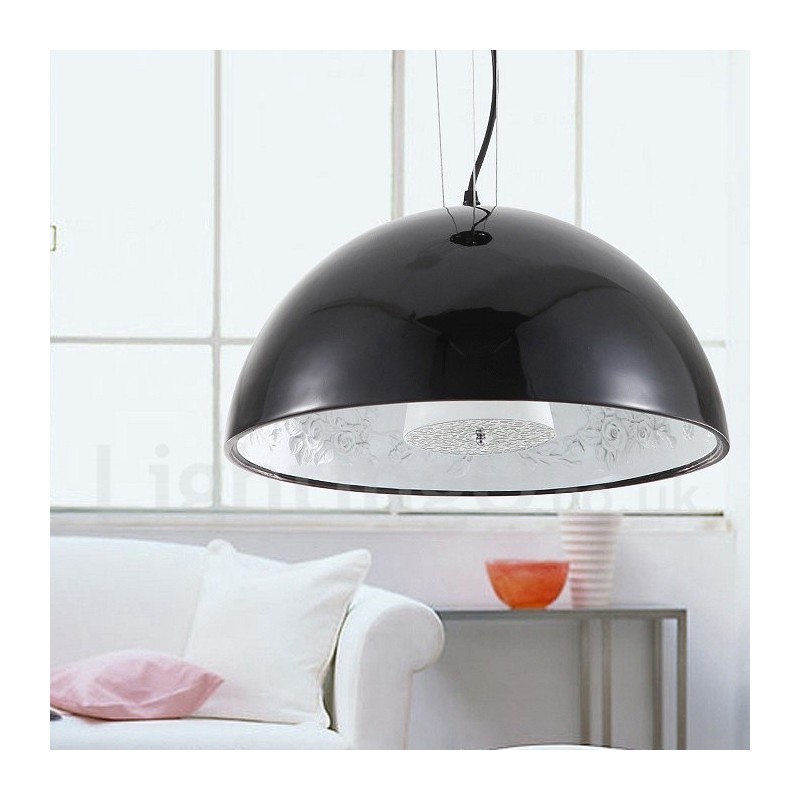 Lampada a sospensione rustica nera Lodge a 1 luce