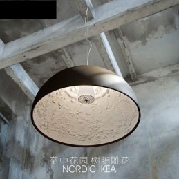 Lampada a sospensione rustica nera Lodge a 1 luce