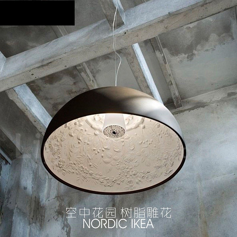 Lampada a sospensione rustica nera Lodge a 1 luce