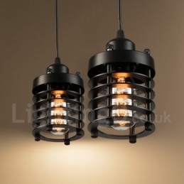 Lampada a sospensione vintage in rame a 1 luce