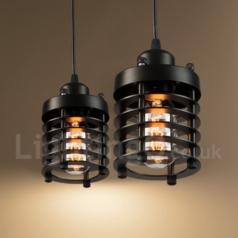 Lampada a sospensione vintage in rame a 1 luce