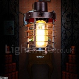 Lampada a sospensione vintage in rame a 1 luce