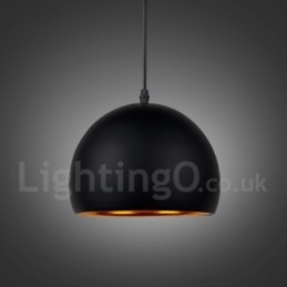 Lampada a sospensione contemporanea 1 luce in metallo, cavo regolabile 20 cm, 300 mm