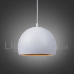 Lampada a sospensione contemporanea 1 luce in metallo, cavo regolabile 20 cm, 300 mm