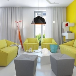 Lampada a sospensione contemporanea nera 1 luce