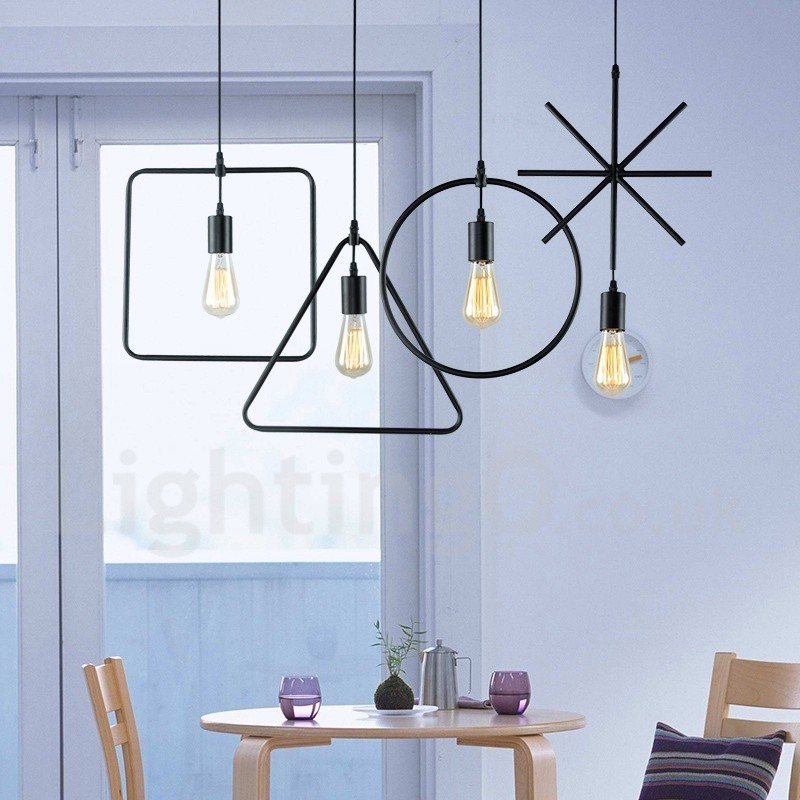 Lampada a sospensione contemporanea in metallo 1 luce