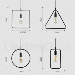 Lampada a sospensione contemporanea in metallo 1 luce