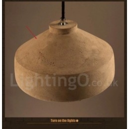 Lampada a sospensione in cemento moderna contemporanea a luce singola