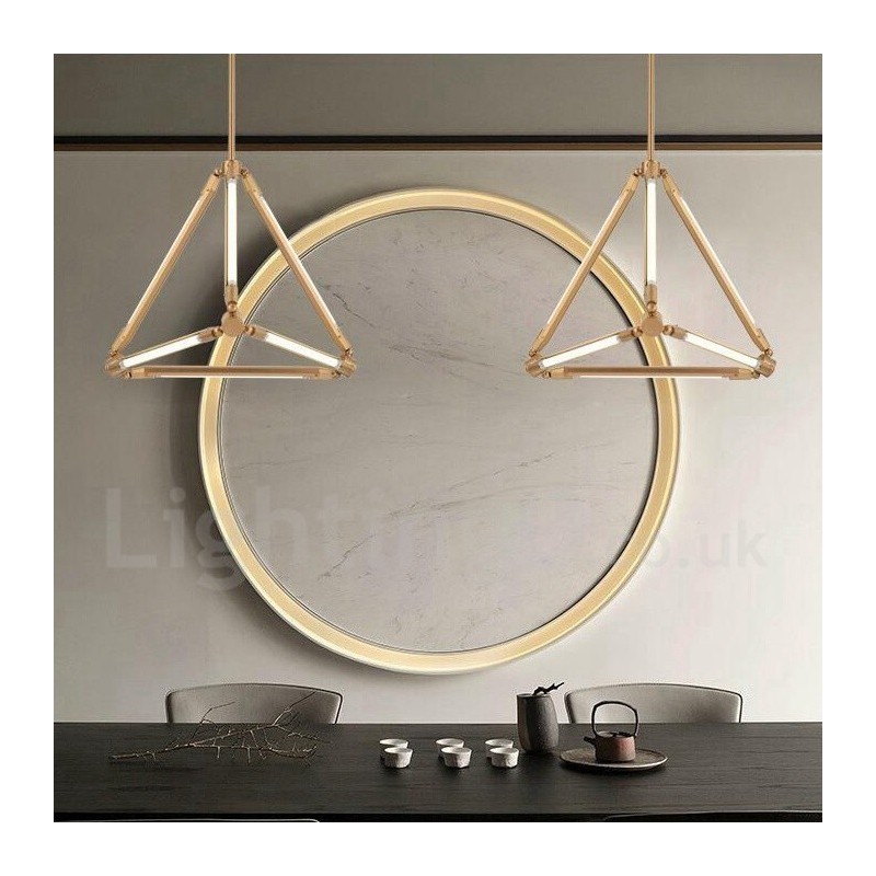Lampada a sospensione contemporanea in metallo per 6 lampadine LED